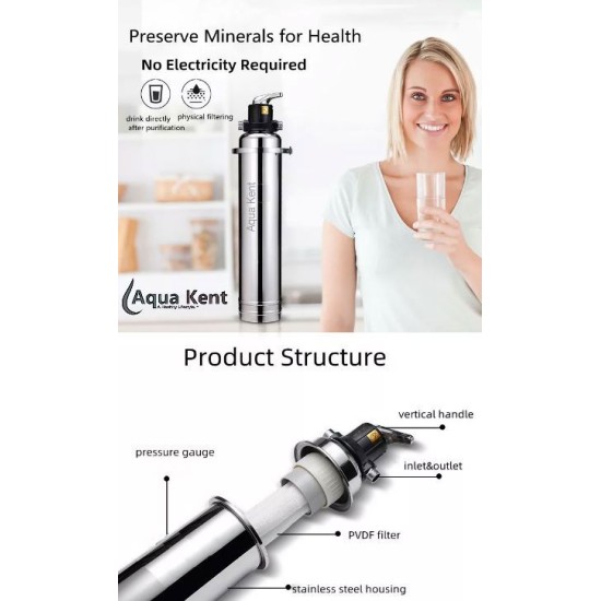 Aqua Kent UF Membrane Outdoor Water Filter Fully Stainless Steel Body